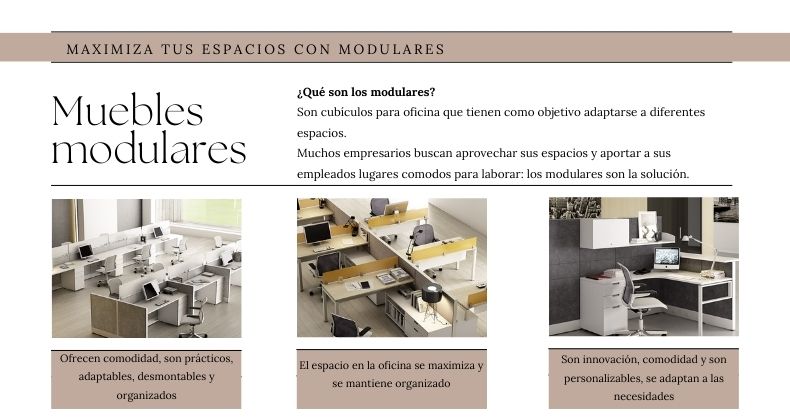 Maximiza tus espacios con muebles modulares