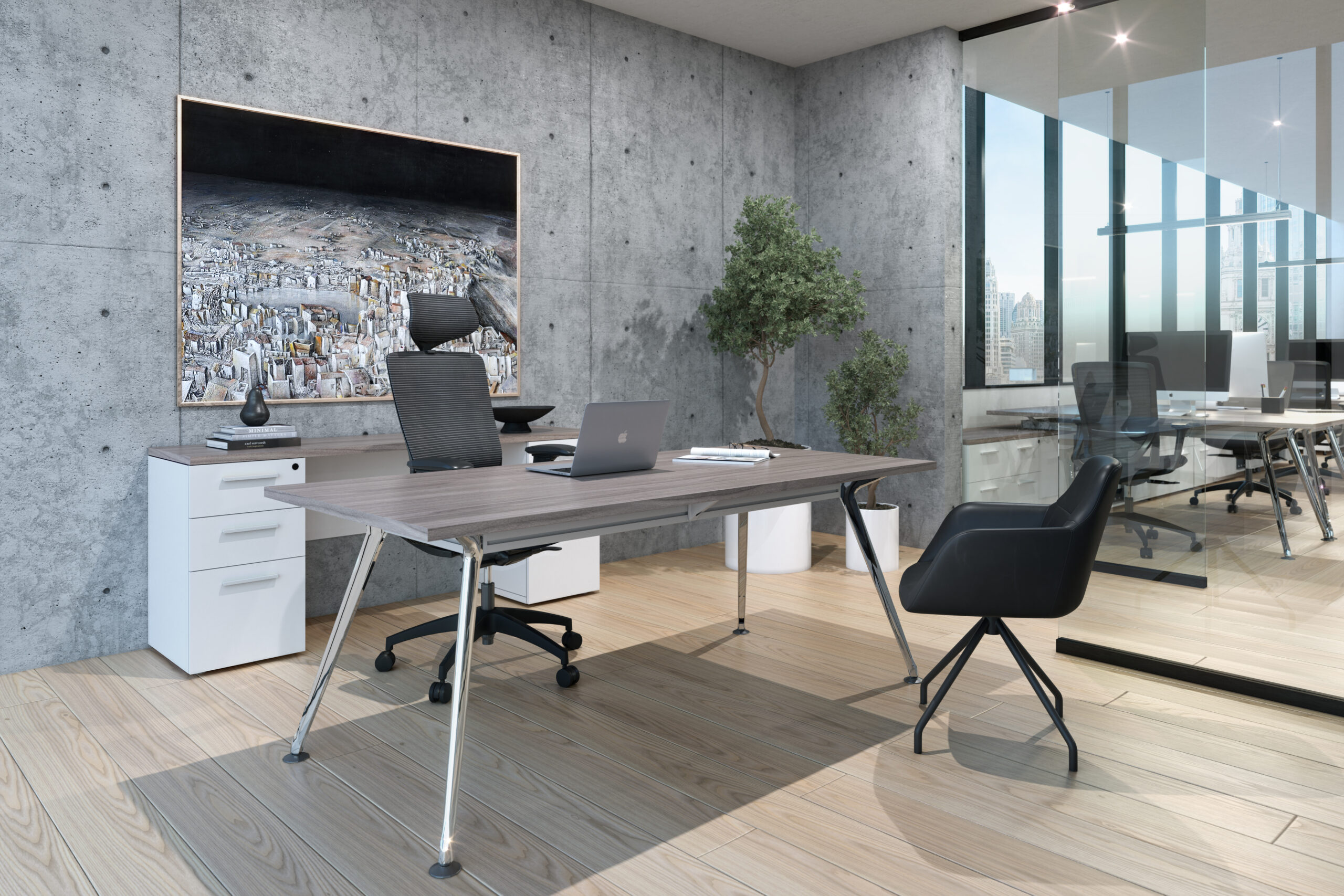 Escritorio Z Chrome Ejecutivo. - Image 3